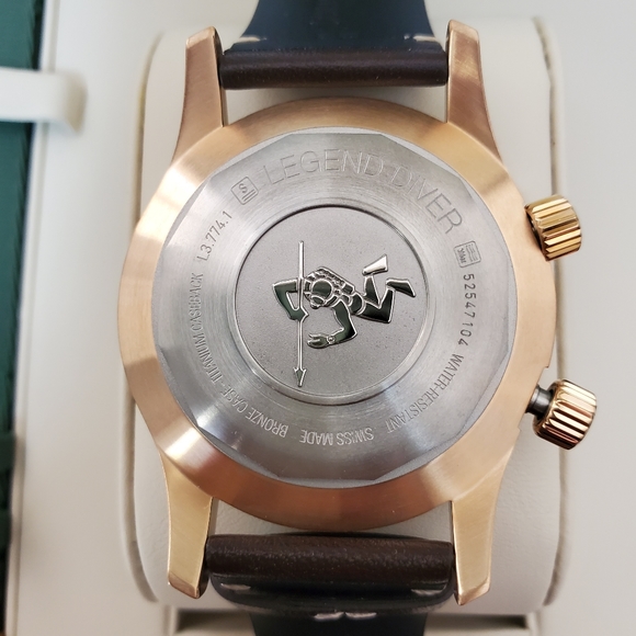 New Longines Legend Diver Watch Bronze/Green - Picture 3 of 9